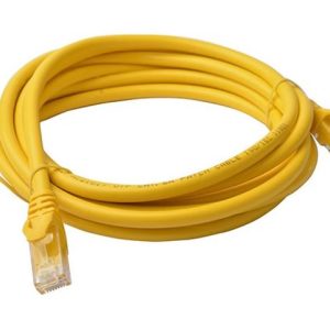 8Ware CAT6 Cable 3m - Yellow Premium RJ45 Ethernet Network LAN UTP Patch Cord 26AWG CU Jacket – 8ware CB8W-PL6-3YEL Network Cables Product Image
