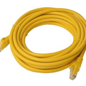 8ware CAT6 Cable 5m - Yellow Premium RJ45 Ethernet Network LAN UTP Patch Cord 26AWG CU Jacket – 8ware CB8W-PL6-5YEL Network Cables Product Image