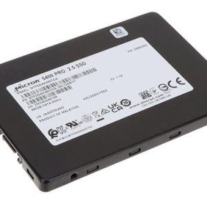 Micron 5400 PRO 480GB 2.5' SATA Enterprise SSD 540R/520W MB/s 95K/37K IOPS 876TBW 1DWPD 3M hrs MTTF AES 256-bit encryption Server Data Centre 5yrs – Micron (Crucial) HBMS-5400-480G Datacenter & Enterprise SSD Product Image