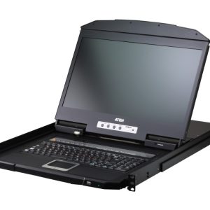ATEN 16-Port USB HDMI Single Rail LCD KVM over IP Switch