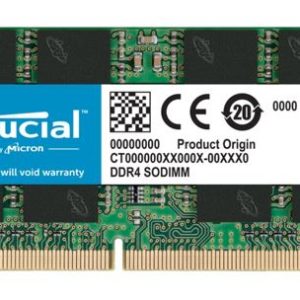 Crucial 16GB (1x16GB) DDR4 SODIMM 3200MHz CL22 1.2V Notebook Laptop Memory RAM – Micron (Crucial)-P MECN4-1X16G32FRA-P DDR4 SODIMM (Notebook) Product Image