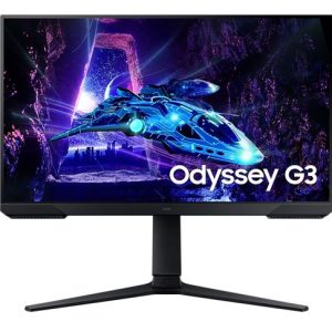 Samsung 24' Odyssey G30D FHD Monitor 1920 x1080 180Hz 16:9 250cd/m2 VA HDMI1.4 DP Headphone Tilt HAS Swivel Pivot VESA Gaming Monitor Black – Samsung MNS-LS24DG302EEXXY 23'-26' Monitors Product Image