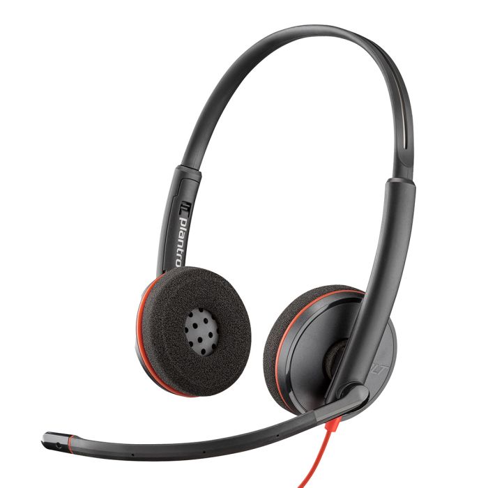 HPPOLY BW C3220 USB-A BLK HS BULKWired