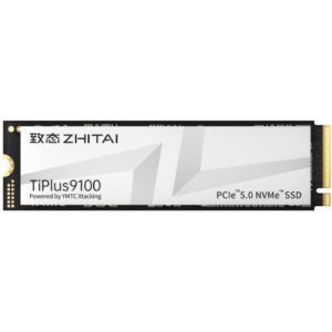 Zhitai TiPlus9100 SSD 1TB M.2 2280 YMTC Xtacking 4.0 TLC Chip PCIe™ Gen5 x4,NVMe™ 2.0 12000MB/s 10700MB/s R/W 600 TBW 5Y warranty – YMTC SDZT-TIPLUS9100-1TB M.2 NVMe PCIe SSD Product Image