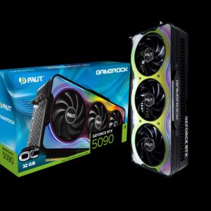 PALIT RTX5090 GAMEROCK OC 32GB GDDR7 512bit 3-DP HDMI ARGB NE75090S19R5-GB2020G – Palit VCPA-RTX5090-GROC-32G PCI-E nVidia Chipset Product Image
