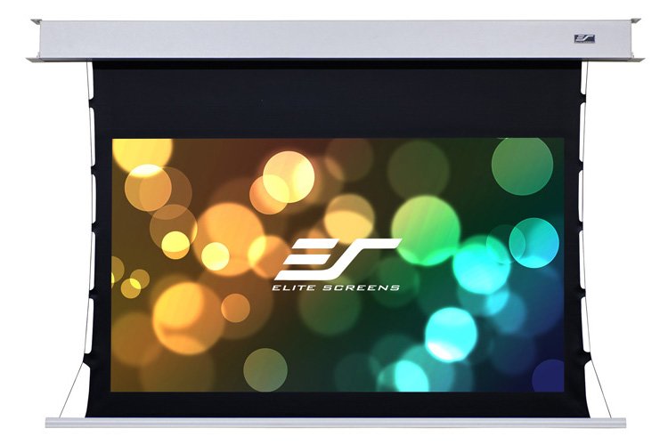 Elite Screens100 ELECTRIC TENSION IN CEILING RECESSED SCREEN 169 4K EVANESCE TAB TENSION SERIESMotorised