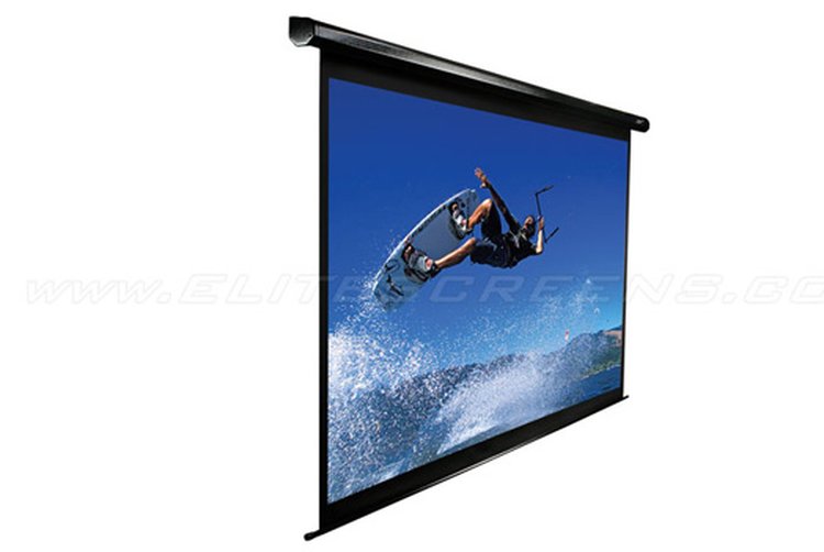 Elite Screens100 MOTORISED 169 PROJECTOR SCREEN WITH IR CONTROL RJ45 & 3-WAY SWITCH SPECTRUM -BLACKMotorised