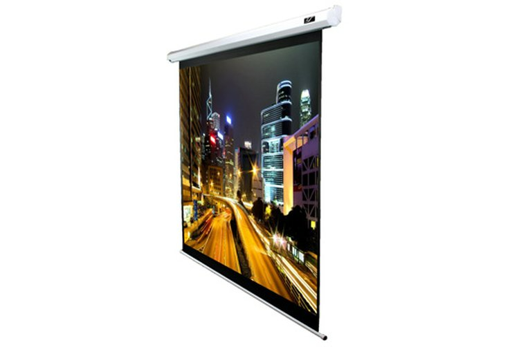 Elite Screens92 MOTORISED 43 PROJECTOR SCREEN IR & RF CONTROL RJ45 12V TRIGGER & SWITCH VMAX2Motorised