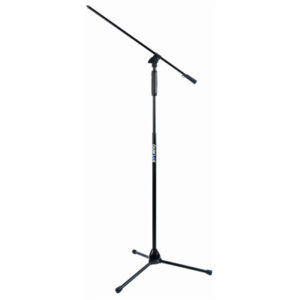 QuikLok A989 BK One-Hand Clutch tripod base mic stand w/telescopic boom - BK