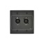 Cloud active input plate with two balanced female XLR inputs, US Medium. Black - Image 3