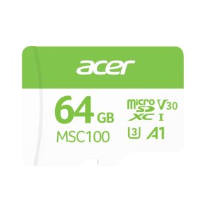 Acer MSC100-64GB microSD Express Read & Write Speed up to 100 MB/s & 30MB/s BL.9BWWA.336 – BIWIN BIW-MSC100-64GB SD/ Mini SD/ Micro SD Product Image