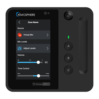 Atmosphere 4.3" Touchscreen wall controller with PIR motion sensor. BLACK - Image 2
