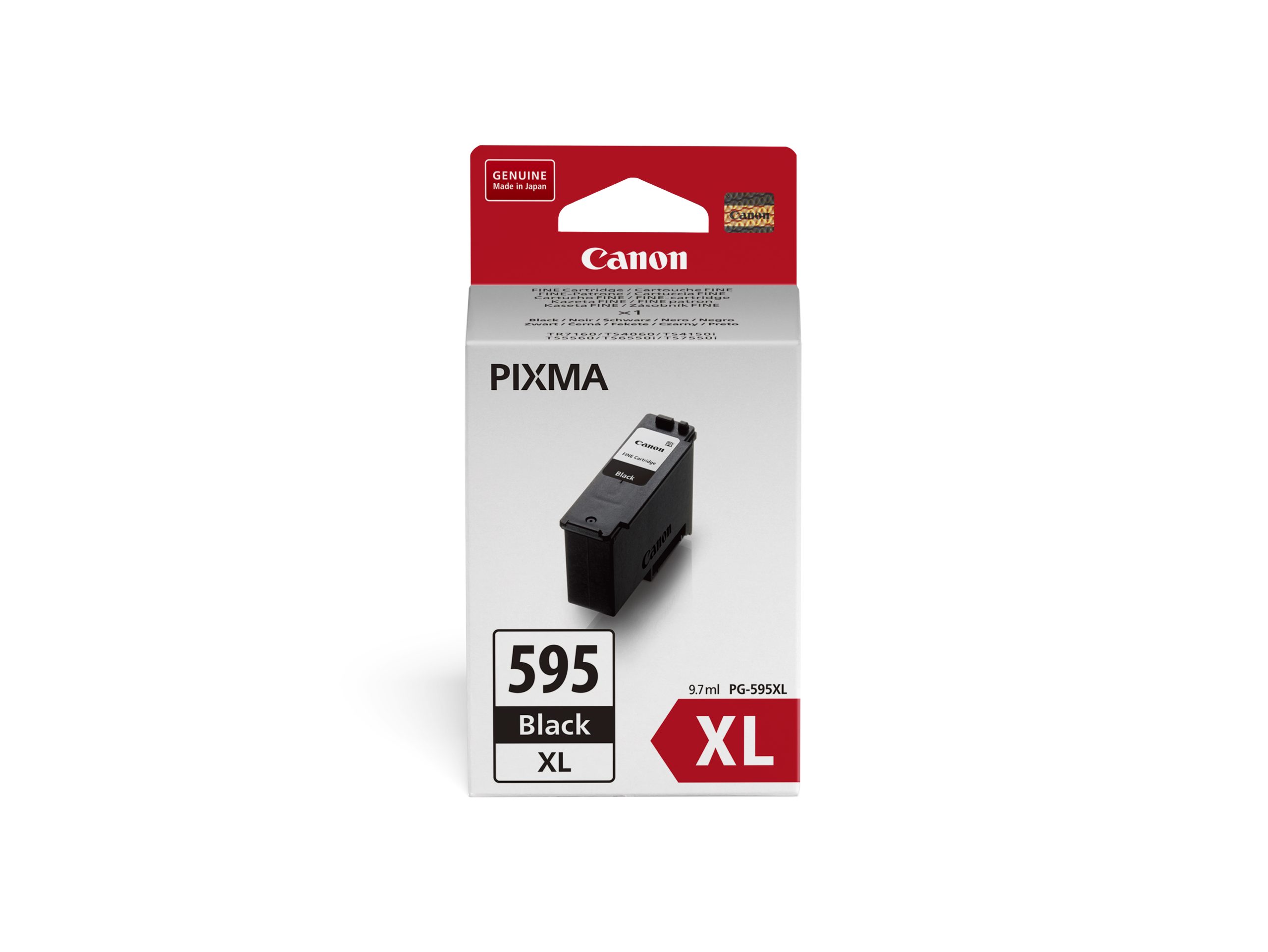 CanonCANON PG-595XL FINE CARTRIDGE BLACK FOR TS4060 300 PAGE YIELDInkJet Cartridges
