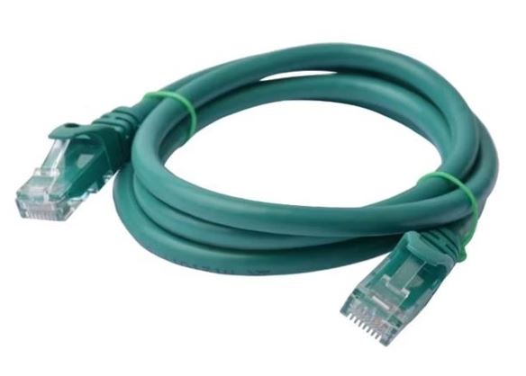 8Ware CAT6 Cable 0.25m - Green Premium RJ45 Ethernet Network LAN UTP Patch Cord 26AWG CU Jacket – 8ware CB8W-PL6-0.25GRN Network Cables Product Image