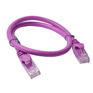 8Ware CAT6 Cable 0.25m - Purple Premium RJ45 Ethernet Network LAN UTP Patch Cord 26AWG CU Jacket – 8ware CB8W-PL6-0.25PUR Network Cables Product Image