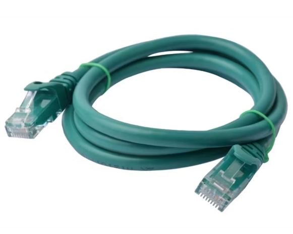 8Ware CAT6 Cable 1m - Green Premium RJ45 Ethernet Network LAN UTP Patch Cord 26AWG CU Jacket – 8ware CB8W-PL6-1GRN Network Cables Product Image