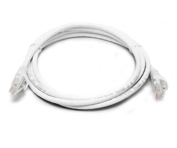8Ware CAT6 Cable 2m - White Premium RJ45 Ethernet Network LAN UTP Patch Cord 26AWG CU Jacket – 8ware CB8W-PL6-2WH Network Cables Product Image