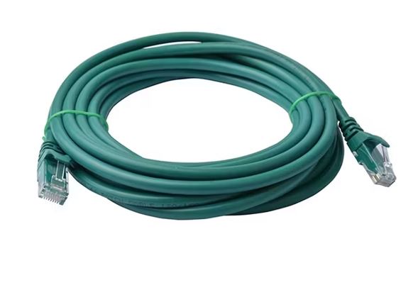 8Ware CAT6 Cable 3m - Green Premium RJ45 Ethernet Network LAN UTP Patch Cord 26AWG CU Jacket – 8ware CB8W-PL6-3GRN Network Cables Product Image