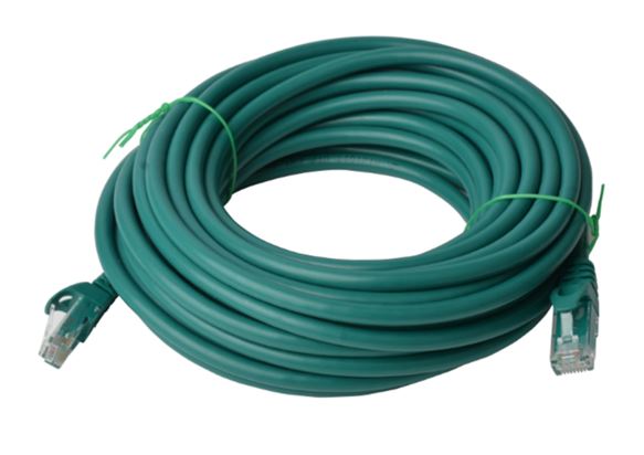 8Ware CAT6 Cable 40m - Green Premium RJ45 Ethernet Network LAN UTP Patch Cord 26AWG CU Jacket – Astrotek CB8W-PL6-40GRN Network Cables Product Image