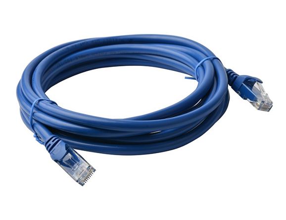 8ware CAT6 Cable 5m - Blue Premium RJ45 Ethernet Network LAN UTP Patch Cord 26AWG CU Jacket – 8ware CB8W-PL6-5BLU Network Cables Product Image