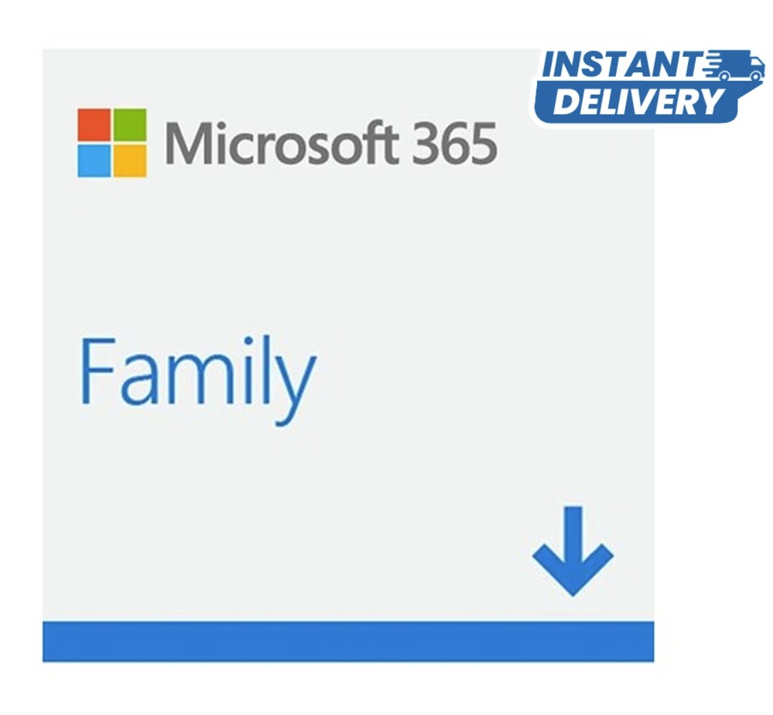 Microsoft M365 Family 2025 1 Year Subscription Retail Pack for 1-6 Users Medialess for PC Mac iOS Android – Microsoft CSP-ESD-M365-1YRML-25 Microsoft ESD (Via Cloud Portal) Product Image