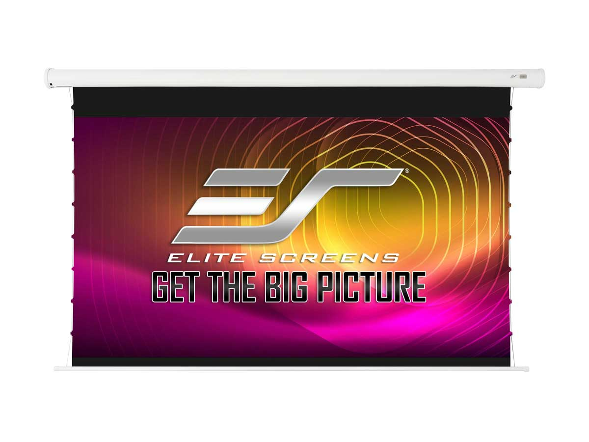 Elite ScreensELITE SCREENS 135 VMAX TAB TENSION 169 WHITE CASEMotorised