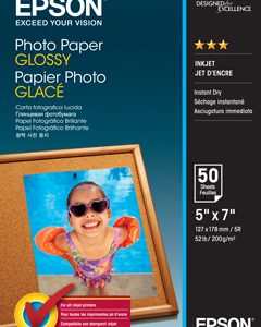 EpsonEPSON C13S042545 PHOTO PAPER GLOSSY 5X7 50 SHEETS 200 GSMPaper & Media