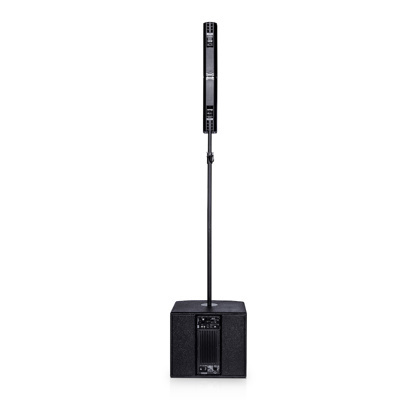 DB Technologies Bi-amped 1200W sound system. 2 x top