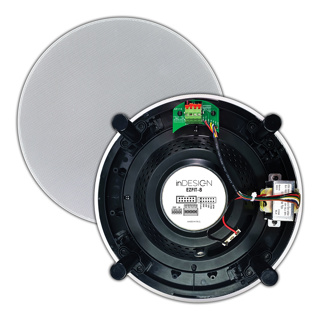 inDESIGN WHITE 8" 2 way coaxial ceiling speaker