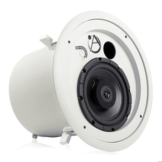 Atlas IED 8" Coaxial In-Ceiling Speaker with 60-Watt 70/100V Transformer and Ported Enclosure. White