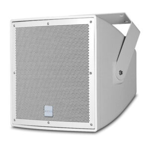 inDESIGN 12" IP56 200W two-way middle-long distance speaker. 100V White