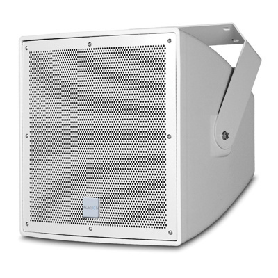 inDESIGN 12" IP56 200W two-way middle-long distance speaker. 100V White