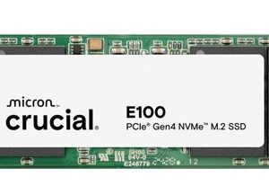 Crucial E100 2TB Gen4 NVMe SSD 5000/4500 MB/s R/W 100TBW 350K/460K IOPS 1M hrs MTTF M.2 2280 PCIe4 3yrs ~Crucial P3 Plus – Micron (Crucial)-P HBC-E100-2TB-P M.2 NVMe PCIe SSD Product Image