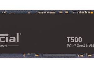 Crucial T500 1TB Gen4 NVMe SSD - 7300/6800 MB/s R/W 600TBW 1440K IOPs 1.5M hrs MTTF Acronis True Image Adobe Creative Cloud ~CT1000P510SSD8 – Micron (Crucial)-P HBC-T500-1TB-P M.2 NVMe PCIe SSD Product Image