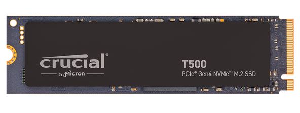 Crucial T500 1TB Gen4 NVMe SSD - 7300/6800 MB/s R/W 600TBW 1440K IOPs 1.5M hrs MTTF Acronis True Image Adobe Creative Cloud ~CT1000P510SSD8 – Micron (Crucial)-P HBC-T500-1TB-P M.2 NVMe PCIe SSD Product Image