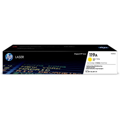 HPHP 119A YELLOW ORIGINAL LASER TONER 700 PAGES COLOR LASER 150NW 178NW 179FNW 179FWGLaser Toner