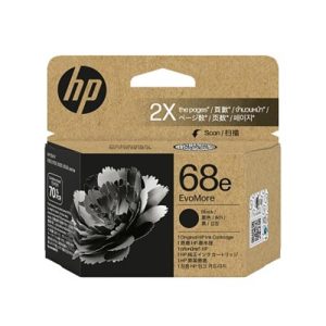 HPHP 68E EVOMORE BLACK ORIGINAL INK CART 320 PAGE YIELD FOR ENVY 6120 6130 6520 6530InkJet Cartridges