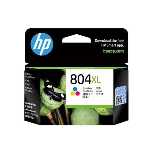 HPHP 804XL TRI-COLOR INK CART 415 PAGES FOR HP ENVY 6220 6222 7120 7820 7822InkJet Cartridges
