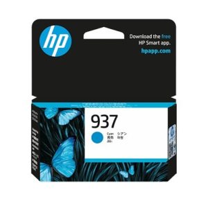 HPHP 937 CYAN ORIGINAL INK CARTRIDGE 800 PAGE YIELD FOR OJPRO 9132E 9133 9135E 9130InkJet Cartridges