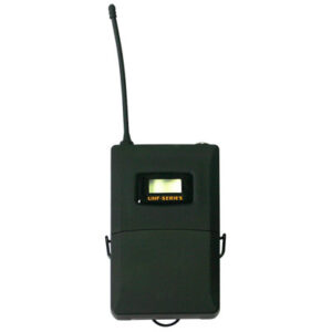 inDESIGN Beltpack transmitter. 530-580 Mhz. Lapel microphone included. Accepts 2 x AA batteries