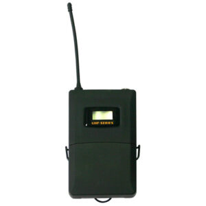 inDESIGN Beltpack transmitter. 640-690 Mhz. Lapel microphone included. Accepts 2 x AA batteries
