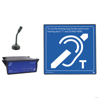 Contacta Above the Counter Loop System with Brass Stem Halo Microphone