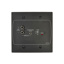 Cloud Active input plate with 1 stereo line input (phono and 3.5mm jack socket) US style. Black - Image 3