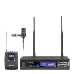 Parallel Lapel wireless system package. LCD menu driven display