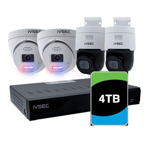 LX-SeriesLX SERIES KIT 2 x NC119XA 4MP IP CAM  2 x NC522XA 8MP PTZ  IVNR008XB-4TB 8 x PoE NVR 4KNVR - SOHO / SMB