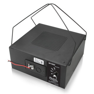 Atlas IED 8" Dual Cone Sound Masking Speaker with 4-Watt 70V Transformer and Enclosure - Black