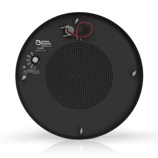 Atlas IED 8" Dual Cone Sound Masking Speaker with 4-Watt 70V Transformer and Enclosure - Round