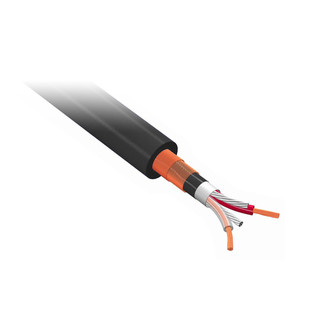Maximum 100 metre reel Ø 6mm mic cable (20/0.12 x 2C + conductive PVC + 45/0.12 + 45/0.12 shield)