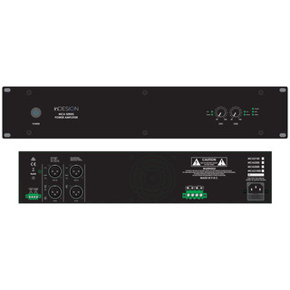 inDESIGN Multi Channel Power Amplifier. Class D - 2 x 150W @ 100V