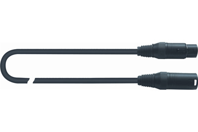 QuikLok Black Series Cable - 3P Female XLR to 3P Male XLR. 3M - Image 2